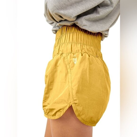 * Free People Movement The Way Home Shorts in "Gold" Yellow Size S - Picture 2 of 10